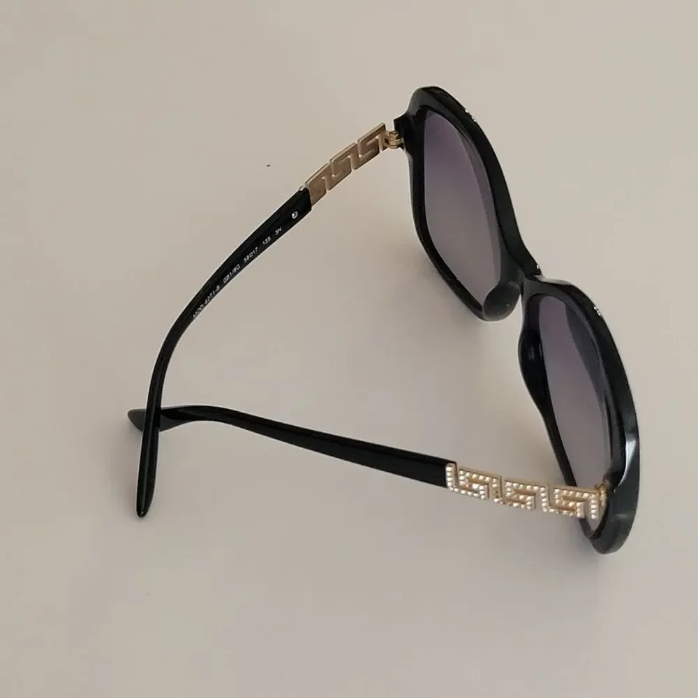 Versace MOD 4271-B GB1 8G Black Gold Butterfly Sunglasses with Case 58x17x135